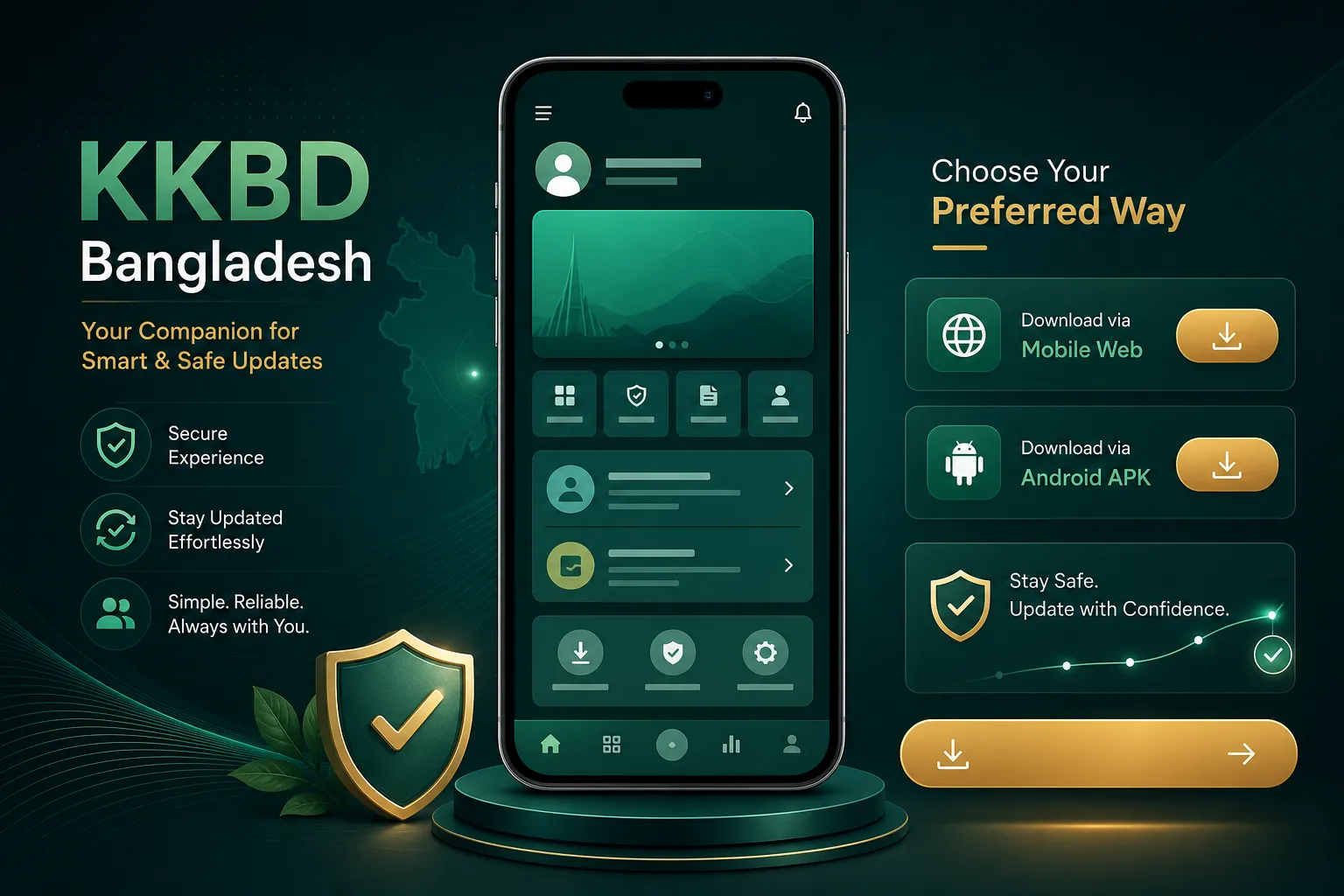 kkbd অ্যাপ ও মোবাইল ব্রাউজার ব্যবহারের ভিজ্যুয়াল